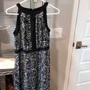 WHBM black and white maxi dress NWT!